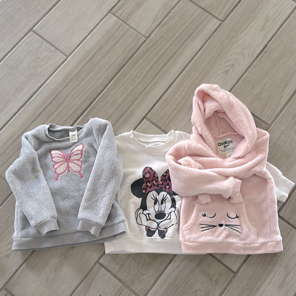 Lot of 3 toddler sweaters 2T